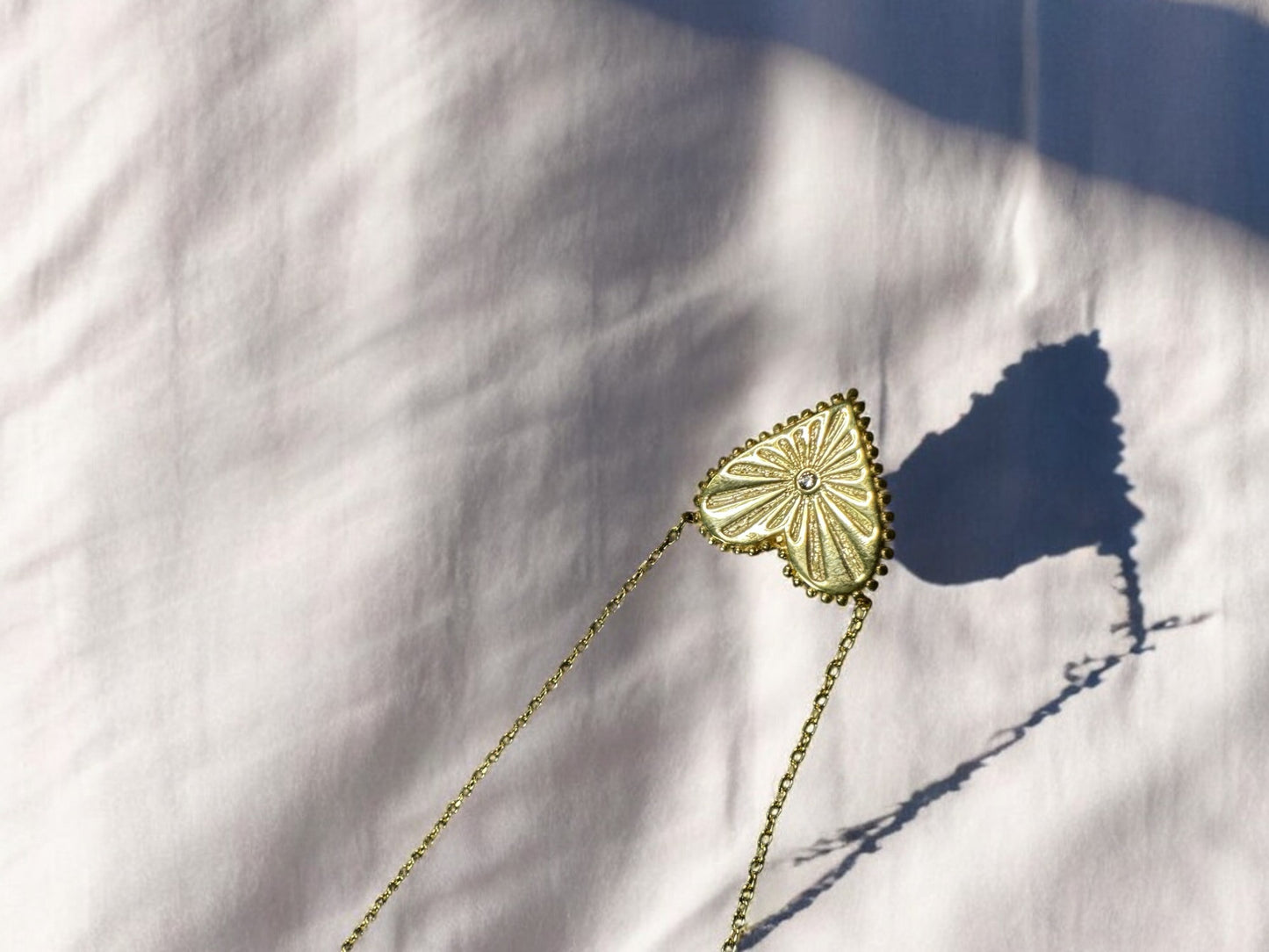 925 Ayar Gümüş Kalp Kolye