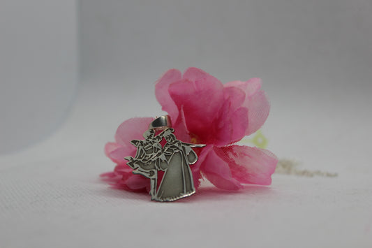 925 Ayar Gümüş Çerkes Figürlü Kolye