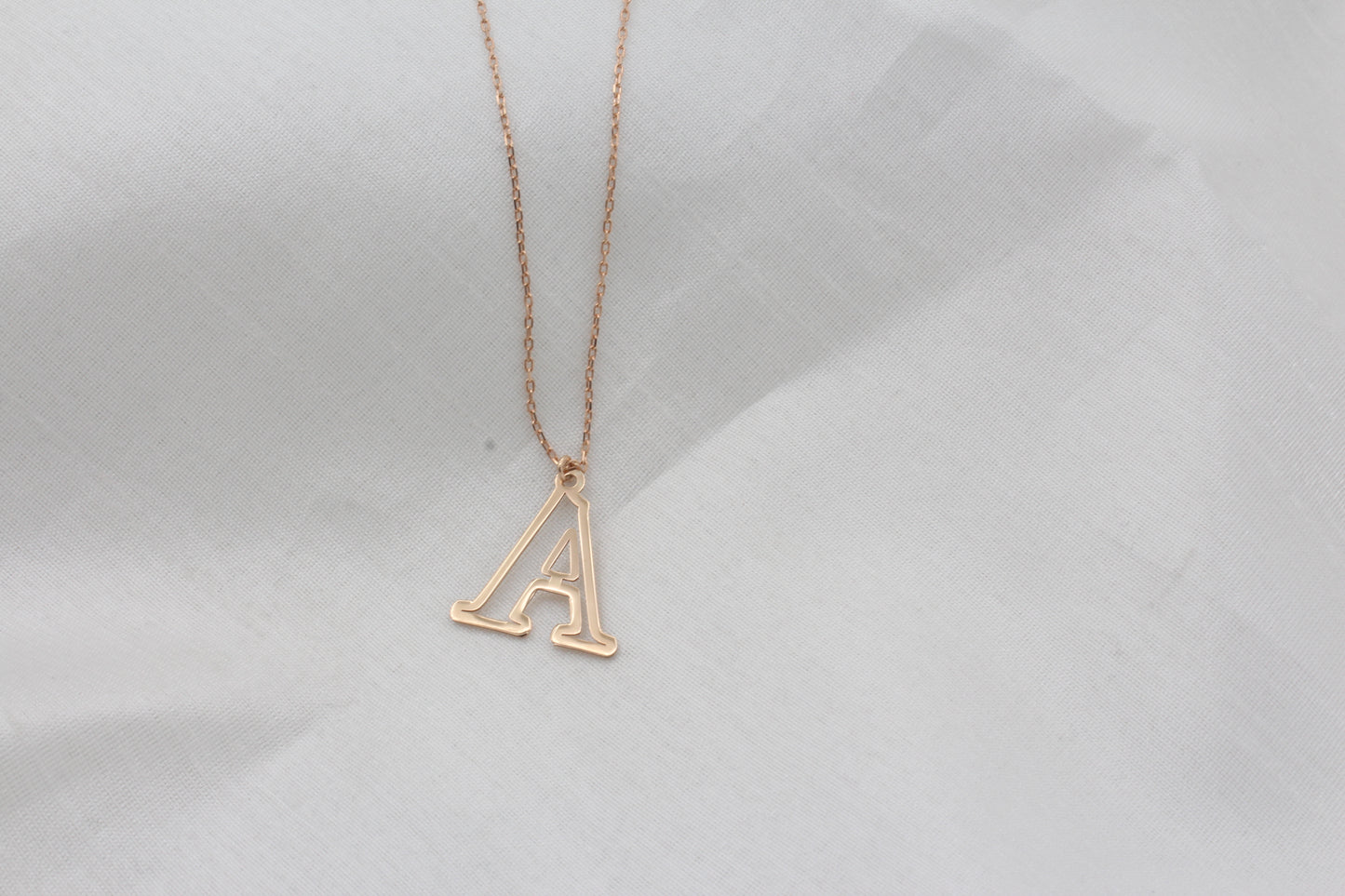 925 Ayar Gümüş Harf Kolye