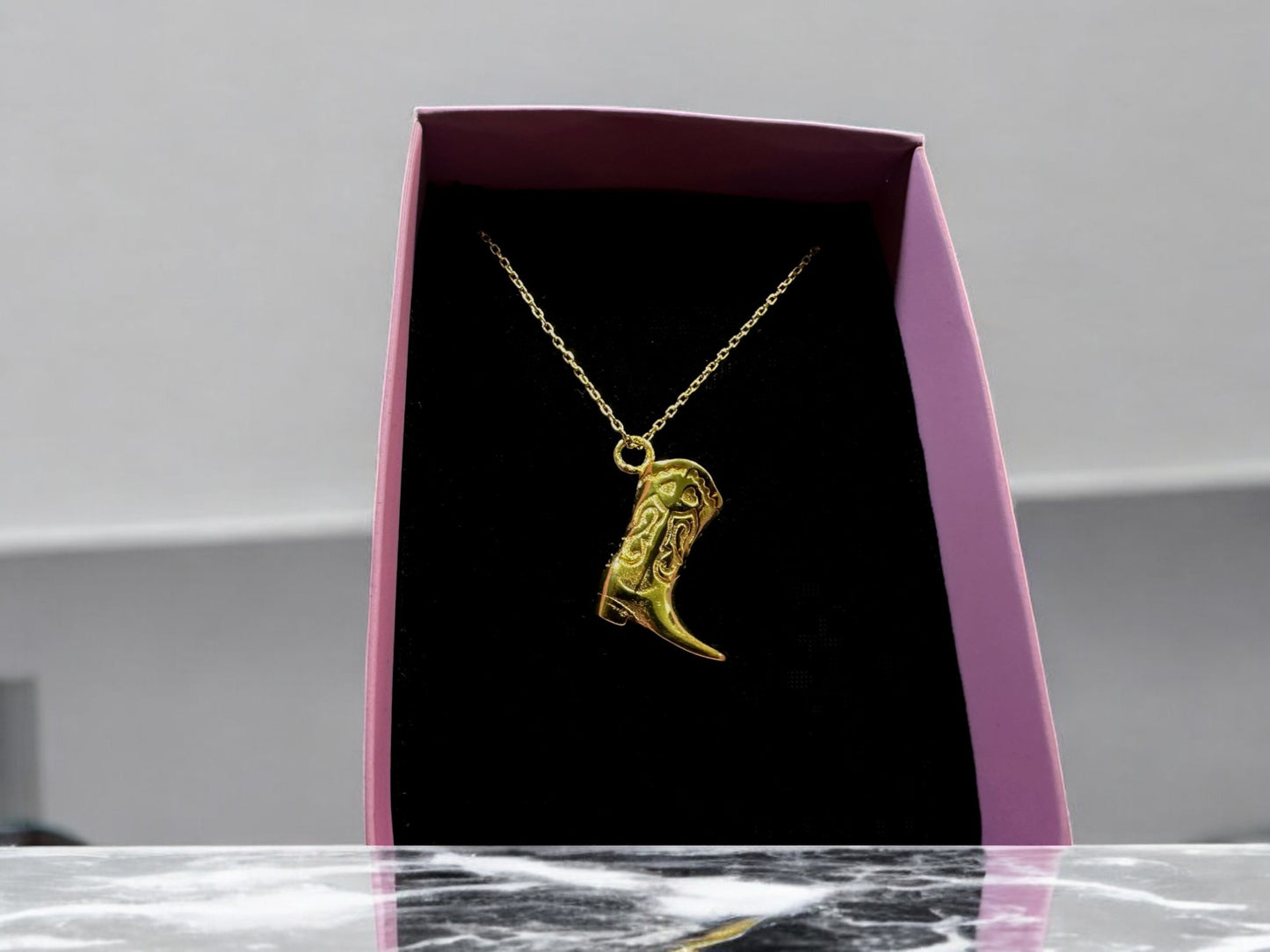 925 Ayar Gümüş Çizme Kolye