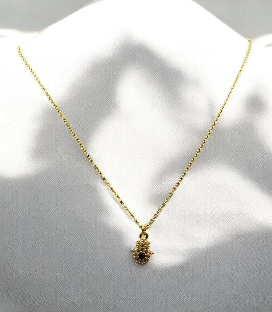 925 Ayar Gümüş Fatma'nın Eli Kolye