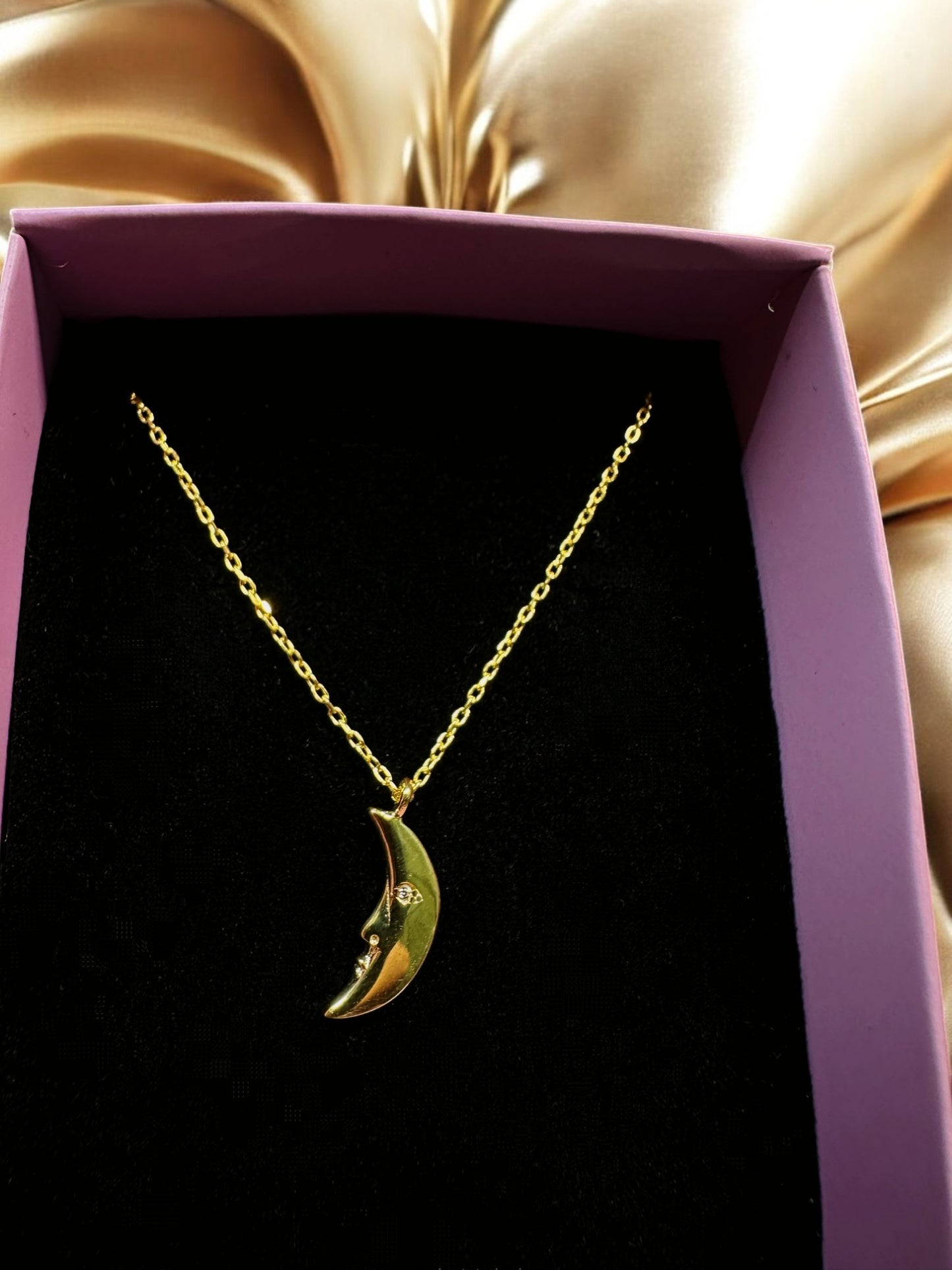 925 Ayar Gümüş Hilal Kolye