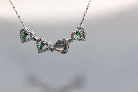 925 Ayar Gümüş 100 Dilde "Seni Seviyorum" Kolyesi