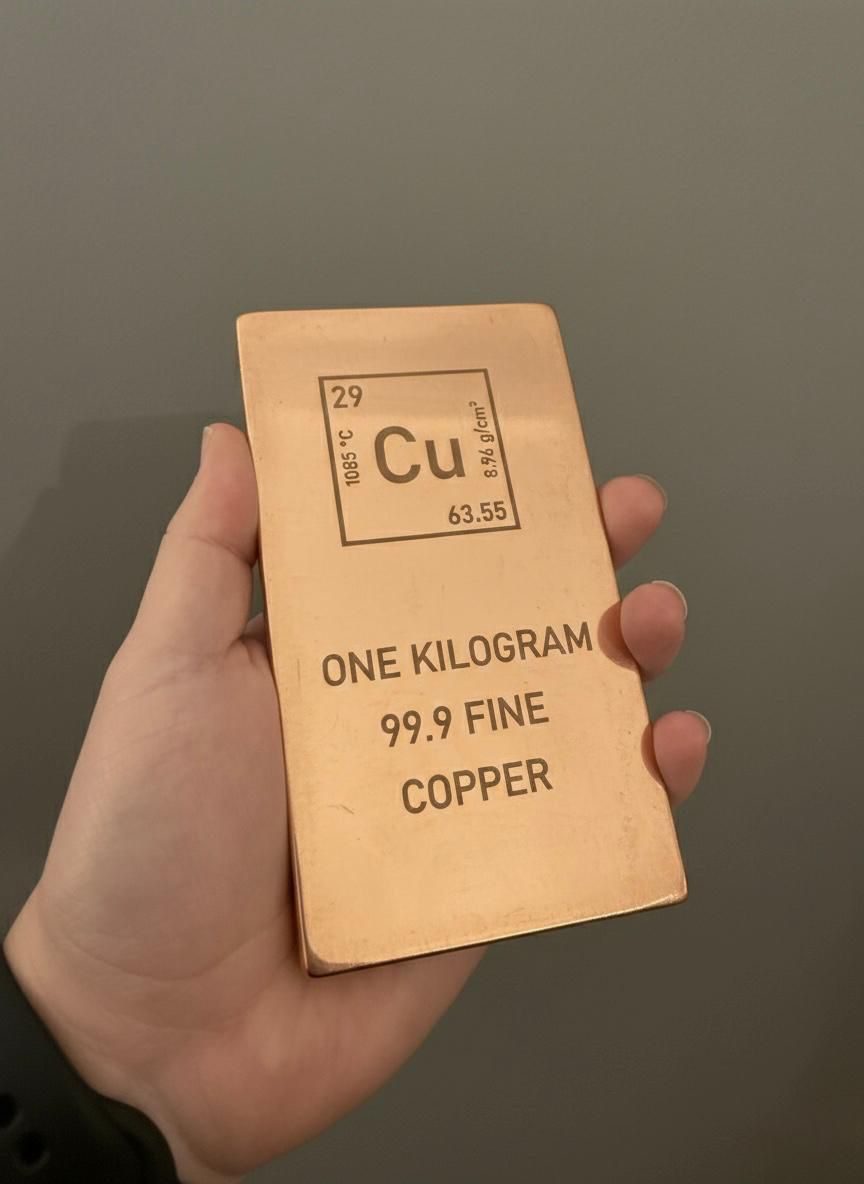 1 Kilogram 99.9 Saf Bakır Külçe